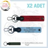 MiaWiki İsim Plaka ve B+ Kan Grubu Yazılı Motor Anahtarlık, Standart, MH-KAN-MT-7785x2, Kırmızı-Gök Mavi-yeşil, üniseks-yetişkin