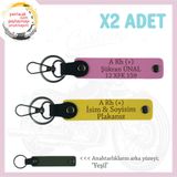 MiaWiki İsim Plaka ve Kan Grubu Motosiklet Anahtarlık, Standart, MH-KAN-MT-6141x2, Sarı-Pembe-yeşil, üniseks-yetişkin
