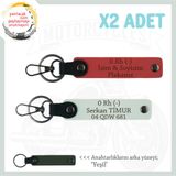 MiaWiki İsim Plaka ve Kan Grubu Yazılı Anahtarlık Set, Standart, MH-KAN-MT-10929x2, Nar Çiçeği-Beyaz-yeşil, üniseks-yetişkin