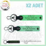MiaWiki İsim Plaka ve Kan Grubu Yazılı Anahtarlık, Standart, MH-KAN-MT-10299x2, Yeşil-Fıstık Yeşil-yeşil, üniseks-yetişkin