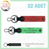 MiaWiki İsim Plaka ve Kan Grubu Yazılı Anahtarlık, Standart, MH-KAN-MT-10939x2, Nar Çiçeği-Fıstık Yeşil-yeşil, üniseks-yetişkin
