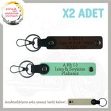 MiaWiki İsim Plaka ve Kan Grubu Yazılı Anahtarlık, Standart, MH-KAN-MT-7319x2, Yeşil-Koyu Kahve-sütlü kahve, üniseks-yetişkin