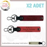 MiaWiki İsim Plaka ve Kan Grubu Yazılı Anahtarlık, Standart, MH-KAN-MT-8933x2, Nar Çiçeği-Bordo-sütlü kahve, üniseks-yetişkin