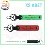 MiaWiki İsim Plaka ve Kan Grubu Yazılı Anahtarlık, Standart, MH-KAN-MT-8937x2, Nar Çiçeği-Fıstık Yeşil-siyah, üniseks-yetişkin