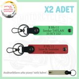 MiaWiki İsim Plaka ve Kan Grubu Yazılı Anahtarlık, Standart, MH-KAN-MT-8938x2, Nar Çiçeği-Fıstık Yeşil-sütlü kahve, üniseks-yetişkin