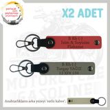 MiaWiki İsim Plaka ve Kan Grubu Yazılı Anahtarlık, Standart, MH-KAN-MT-8959x2, Nar Çiçeği-Kül Gri-sütlü kahve, üniseks-yetişkin