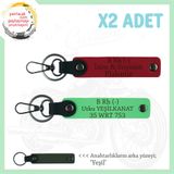 MiaWiki İsim Plaka ve Kan Grubu Yazılı Motor Anahtarlık, Standart, MH-KAN-MT-8785x2, Kırmızı-Gök Mavi-yeşil, üniseks-yetişkin