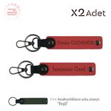 MiaWiki İsim & Soyisim Kişiselleştirilmiş 2'li Anahtarlık, Standart, MH-KAN-1814x2, Nar Çiçeği-Yeşil, üniseks-yetişkin