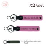 MiaWiki İsim & Soyisim Kişiselleştirilmiş 2'li Anahtarlık, Standart, MH-KAN-1844x2, Pembe-Yeşil, üniseks-yetişkin