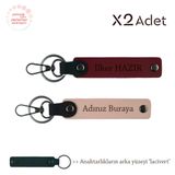 MiaWiki İsim & Soyisim Kişiselleştirilmiş 2'li Anahtarlık, Standart, MH-KAN-2011x2, Yavru Ağzı-Bordo-Lacivert, üniseks-yetişkin