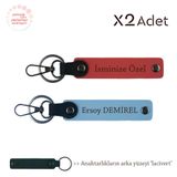 MiaWiki İsim & Soyisim Yazılmış 2'li Anahtarlık, Standart, MH-KAN-1742x2, Nar Çiçeği-Gök Mavi-Lacivert, üniseks-yetişkin