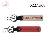 MiaWiki İsim Soyisimli 2'li Anahtarlık Takımı, Tek Ebat, MH-KAN-1127x2, Nar Çiçeği-Yavru Ağzı, üniseks-yetişkin