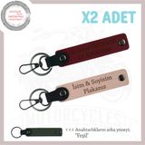 MiaWiki İsim Ve Plaka Yazılı Anahtarlık Motosiklet, Standart, MH-KAN-MT-12214x2, Yavruağzı-Bordo-yeşil, üniseks-yetişkin