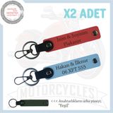 MiaWiki İsim ve Plaka Yazılı Motorcu Anahtarlık, Standart, MH-KAN-MT-11945x2, Nar Çiçeği-Gök Mavi-yeşil, üniseks-yetişkin