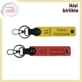 MiaWiki İsim Yazılabilen Özel Armağan Anahtarlık, Standart, MH-KAN-61-363x2, sarı-nar çiçeği, üniseks-yetişkin