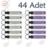 MiaWiki İsimler Yazılı Hatıra Anahtarlık Mor Lacivert, Standart, MH-KAN9044X44, Beyaz & Mor Menekşe, kadın
