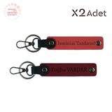 MiaWiki İsimli 2'li Anahtarlık Seti Nar Çiçeği-Bordo, Standart, MH-KAN-1114x2, Nar Çiçeği-Bordo, üniseks-yetişkin