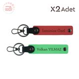 MiaWiki İsimli 2'li Anahtarlık Takımı, Standart, MH-KAN-1115x2, Nar Çiçeği-Fıstık Yeşil, üniseks-yetişkin