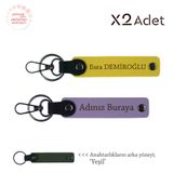 MiaWiki İsimli 2'li Anahtarlık Takımı, Standart, MH-KAN-1691x2, Mor Menekşe-Sarı-Yeşil, üniseks-yetişkin