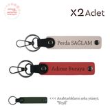 MiaWiki İsimli 2'li Anahtarlık Takımı Teyzeye Hediye, Standart, MH-KAN-1781x2, Nar Çiçeği-Pudra-Yeşil, üniseks-yetişkin