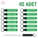MiaWiki İsimli Kişiselleştirilebilir Anahtarlık, Standart, MH-KAN8555X42, Fıstık Yeşil & Siyah, üniseks-yetişkin