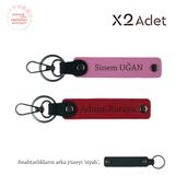 MiaWiki İsimli & Soyisimli 2'li Anahtarlık Seti, Standart, MH-KAN-1599x2, Kırmızı-Pembe-Siyah, üniseks-yetişkin
