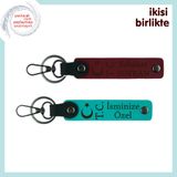 MiaWiki İsme Özel 2'li Anahtarlık Seti Ay Yıldız TC, Standart, MH-KAN-32810x2, bordo-koyu turkuaz, üniseks-yetişkin