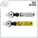 MiaWiki İsme Özel 2'li Anahtarlık Seti Çocuk Ayyıldız, Standart, MH-KAN-34621x2, beyaz-sarı, üniseks-yetişkin
