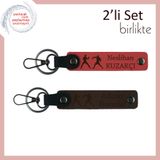 MiaWiki İsme Özel Anahtarlık Nar Çiçeği-Koyu Kahve, Standart, MH-KAN-40241x2, nar çiçeği-koyu kahve, üniseks-yetişkin