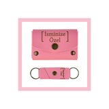 MiaWiki İsme Özel Cüzdan Ve Anahtarlık Set Pembe, Small, MH-KCA5710, üniseks-yetişkin