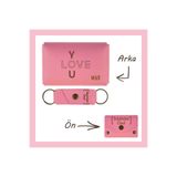 MiaWiki İsme Özel Cüzdan Ve Anahtarlık Set Pembe, Small, MH-KCA5726, üniseks-yetişkin