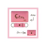 MiaWiki İsme Özel Cüzdan Ve Anahtarlık Set Pembe, Small, MH-KCA5728, üniseks-yetişkin