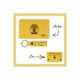 MiaWiki İsme Özel Cüzdan Ve Anahtarlık Takım Sarı Hayat Ağacı Temalı, Medium, MH-KCA5731, üniseks-yetişkin