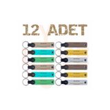 MiaWiki İsme Özel Deri Anahtarlık 12'li, Standart, MH-KAN8624X12, üniseks-yetişkin
