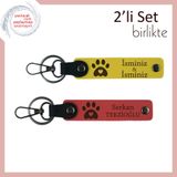 MiaWiki Kalpli Pati Temalı Kişiselleştirilebilir Anahtarlık, Tek Ebat, MH-KAN-36980x2, sarı-nar çiçeği, üniseks-yetişkin