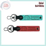MiaWiki Karavan Motifli Anahtarlık 2'li Set, Standart, MH-KAN-35295x2, turkuaz-nar çiçeği, üniseks-yetişkin