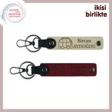 MiaWiki Karavan Motifli Hediyelik Anahtarlık Seti, Standart, MH-KAN-35269x2, sütlü kahve-bordo, üniseks-yetişkin
