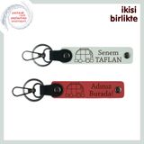 MiaWiki Karavan Temalı Kişisel Anahtarlık Set, Standart, MH-KAN-34942x2, beyaz-nar çiçeği, üniseks-yetişkin