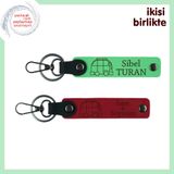 MiaWiki Karavanlı Deri Anahtarlık 2'li Set, Standart, MH-KAN-34976x2, fıstık yeşil-kırmızı, üniseks-yetişkin