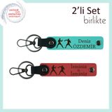 MiaWiki Kişisel Anahtarlık Turkuaz-Nar Çiçeği, Standart, MH-KAN-40336x2, turkuaz-nar çiçeği, üniseks-yetişkin
