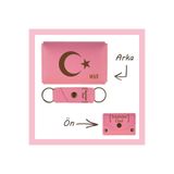 MiaWiki Kişisel Cüzdan ve Anahtarlık Set Pembe Ayyıldız Yazılı İsme Özel, Small, MH-KCA5740, üniseks-yetişkin