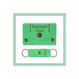 MiaWiki Kişisel Cüzdan ve Anahtarlık Seti Fıstık Yeşil İsme Özel, Medium, MH-KCA5710, üniseks-yetişkin