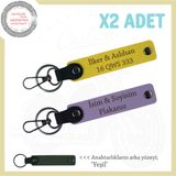 MiaWiki Kişisel Tasarımlı Plaka & İsim Anahtarlık, Standart, MH-KAN-MT-11891x2, Mor Menekşe-Sarı-yeşil, üniseks-yetişkin