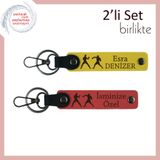MiaWiki Kişisel Yazılı 2'li Anahtarlık Sarı-Nar Çiçeği, Standart, MH-KAN-40300x2, sarı-nar çiçeği, üniseks-yetişkin