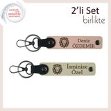 MiaWiki Kişisel Yazılı Anahtarlık Kaplan Temalı, Standart, MH-KAN-38536x2, yavru ağzı-sütlü kahve, erkek