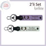 MiaWiki Kişisel Yazılı Anahtarlık Mor Menekşe-Beyaz, Standart, MH-KAN-40219x2, mor menekşe-beyaz, üniseks-yetişkin