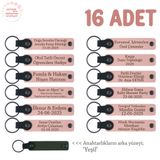 MiaWiki Kişisel Yazılı Deri Anahtarlık Pudra Yeşil, Standart, MH-KAN8587X16, Pudra & Yeşil, üniseks-yetişkin