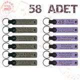 MiaWiki Kişiselleştirilebilir Deri Anahtarlık 58'li Set, Standart, MH-KAN9086X58, Kül Gri & Mor Menekşe, üniseks-yetişkin