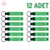 MiaWiki Kişiselleştirilebilir Deri Anahtarlık, Standart, MH-KAN8552X12, Fıstık Yeşil, üniseks-yetişkin