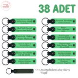 MiaWiki Kişiselleştirilebilir Deri Hatıra Anahtarlık, Standart, MH-KAN8557X38, Fıstık Yeşil & Yeşil, üniseks-yetişkin